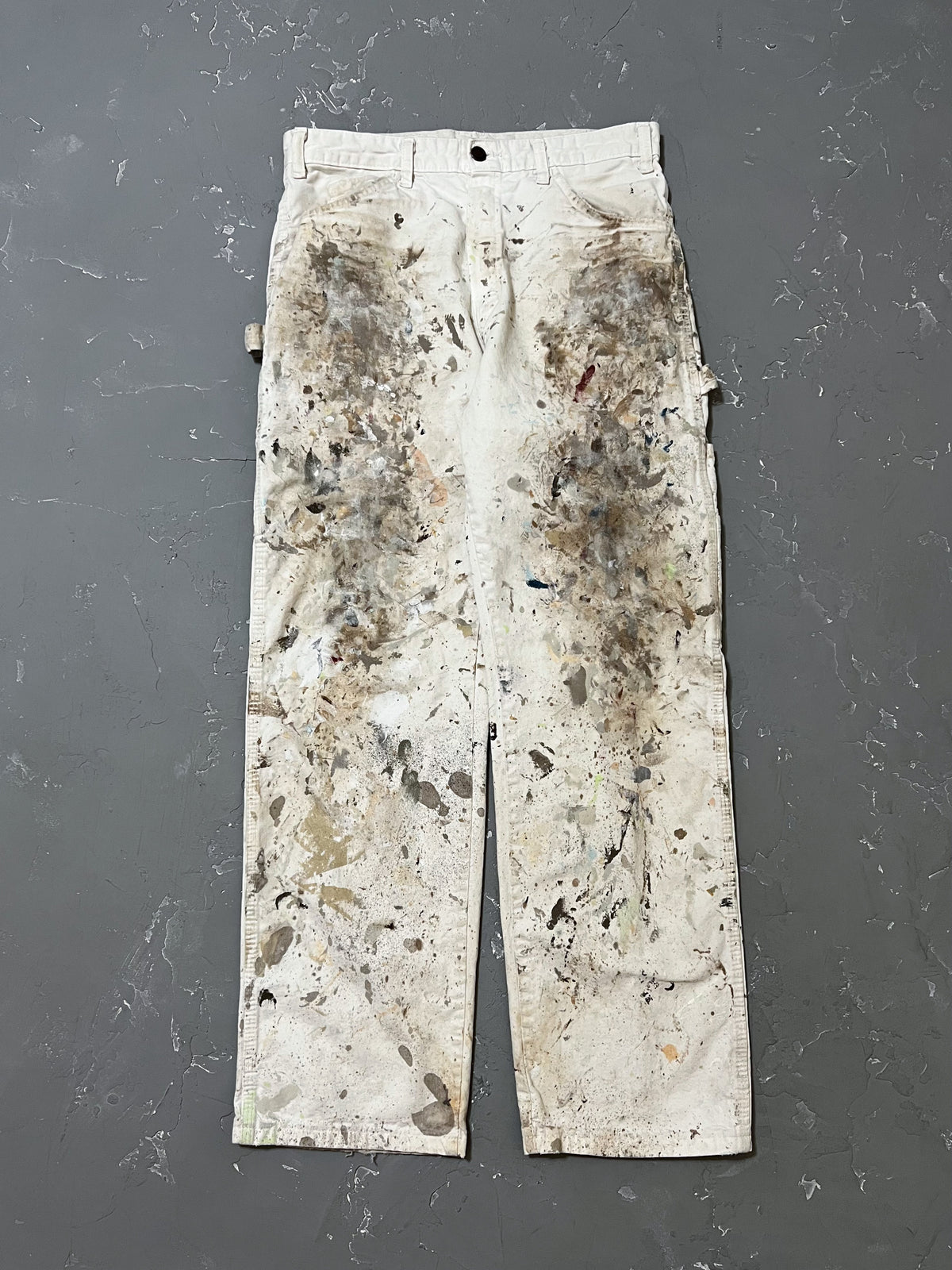 Dickies White Painted Work Pants [31 x 31]
